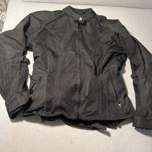 Speed and Strength Radar Love Mesh Motorcycle Jacket Gray‎ Women's Size Medium